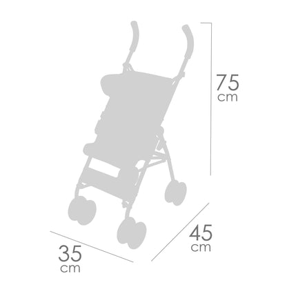90168 XL Doll Buggy Stroller With Bag - Botanical Collection