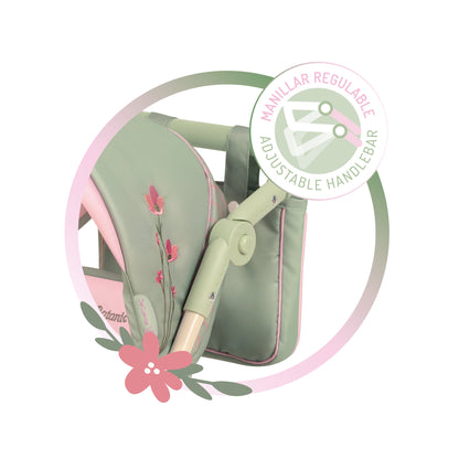 90368 Twin Doll Pram 72cm - Botanic Collection (age 4 and over)