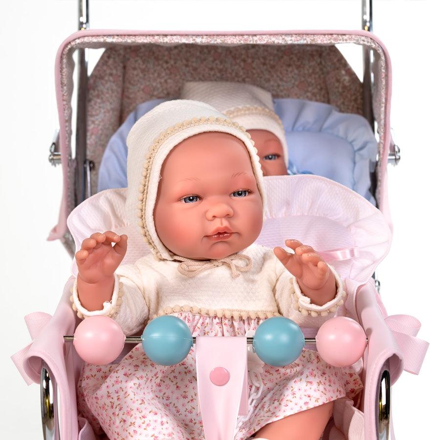 Pink Twin Big Sweet Pushchair by Bebelux - Fallons Toys&Shoes - Bebelux