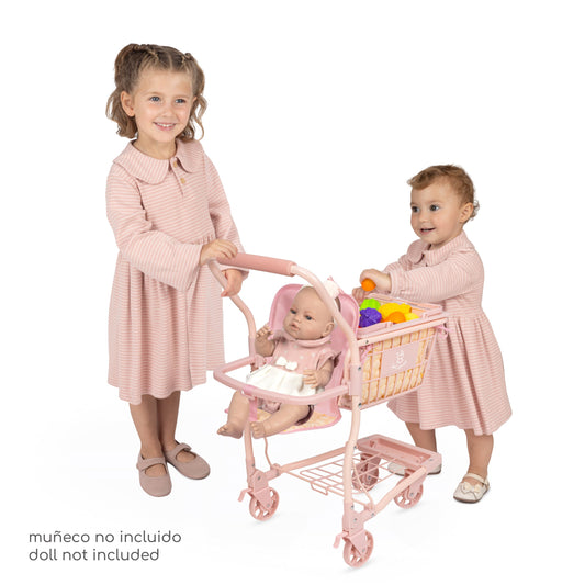 52170 Shopping Trolley Cart With Food - Honey Collection