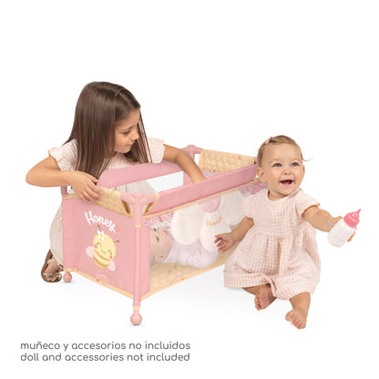 50070 Doll Travel Bed Cot Honey Collection