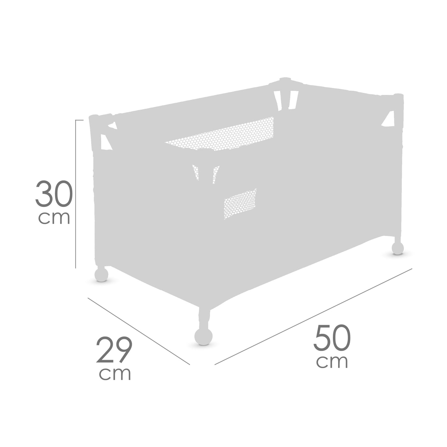 50070 Doll Travel Bed Cot Honey Collection