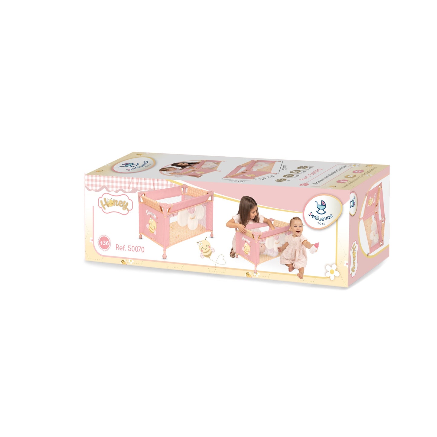 50070 Doll Travel Bed Cot Honey Collection
