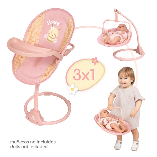 51570 Dolls High SEAT & SWING 3X1 - Honey Collection