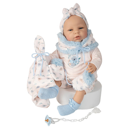 645104 Blue Silicone Vinyl Doll 45CM