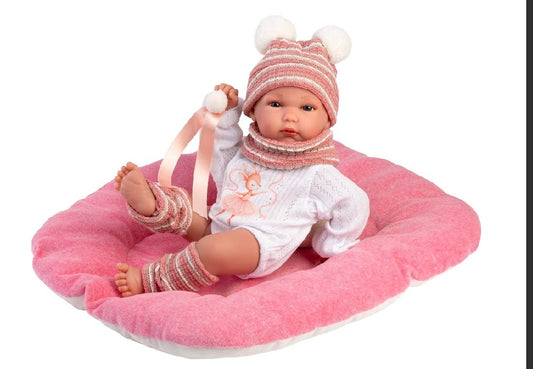 63512 Girl Doll With Cushion 38cm