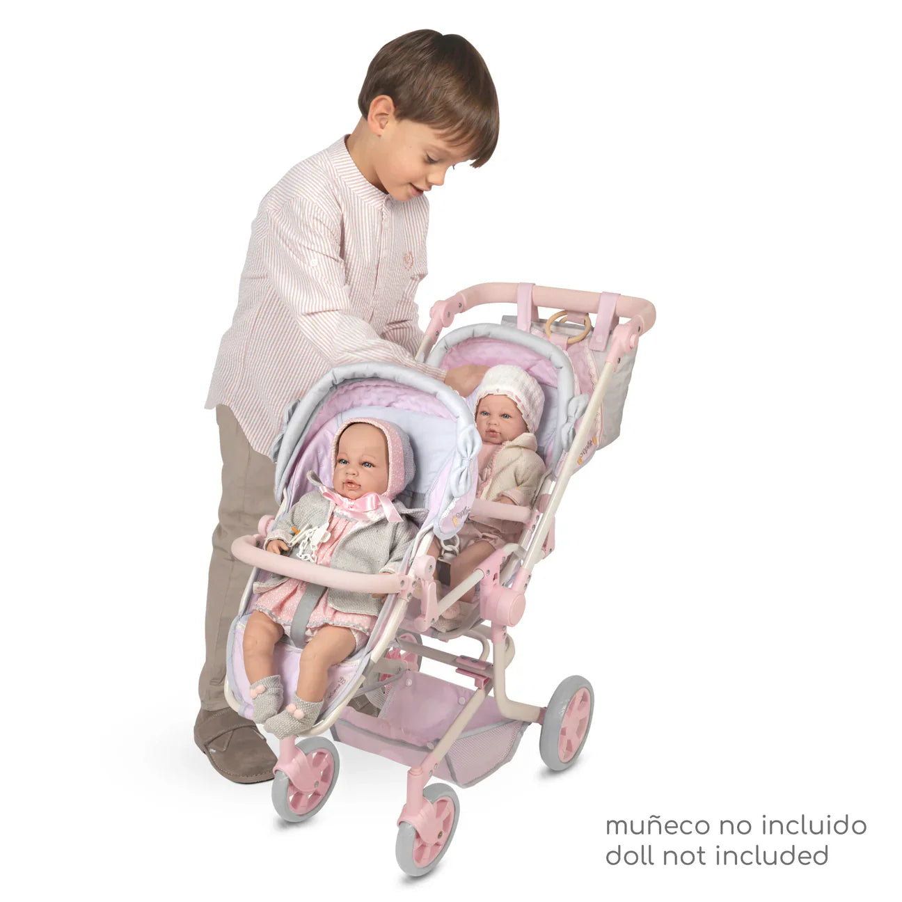 90875 Twin Pram Doll Sophie Collection