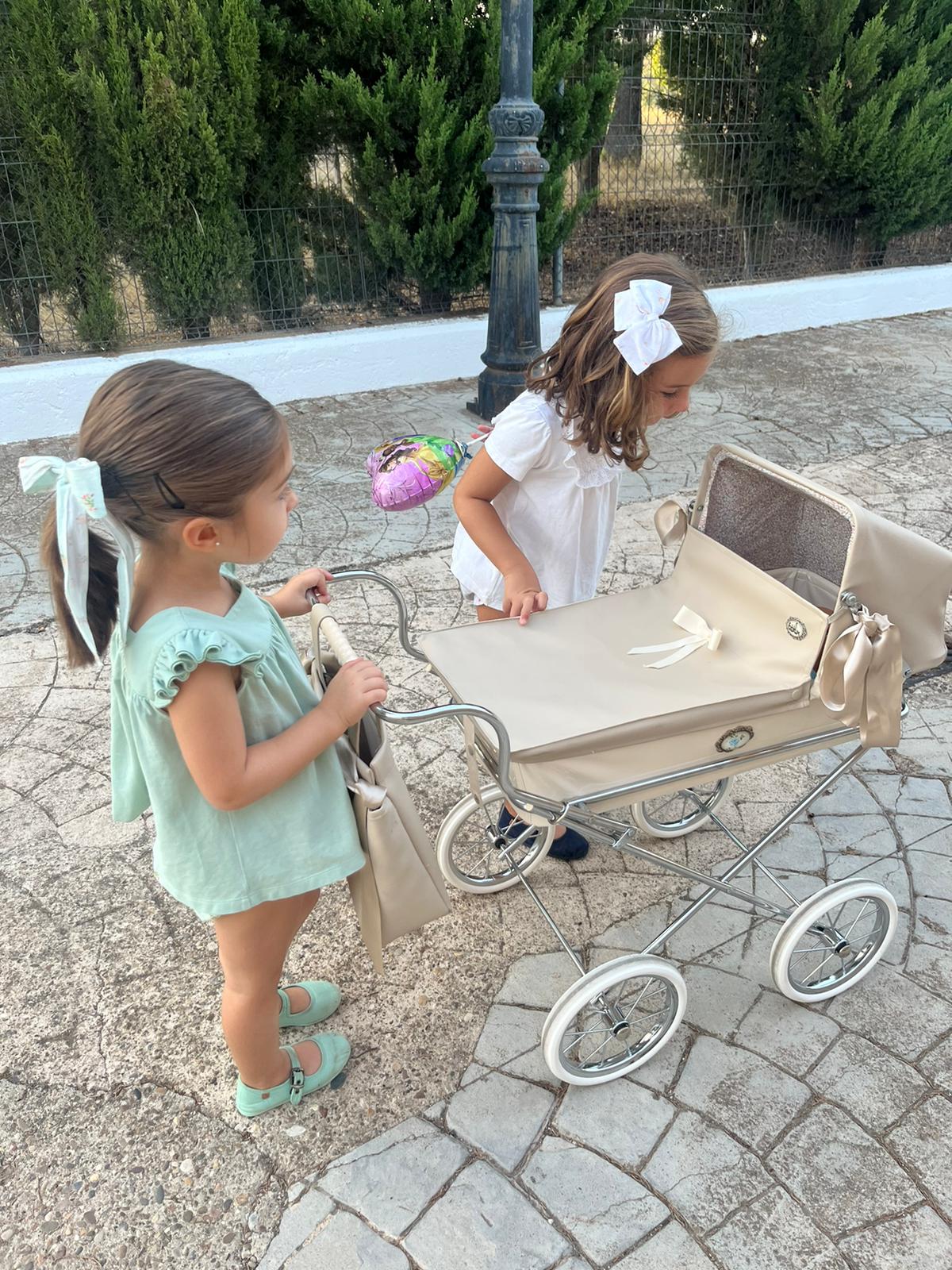 Bebelux Mini Sweet Beig Doll Pram For Younger Girls