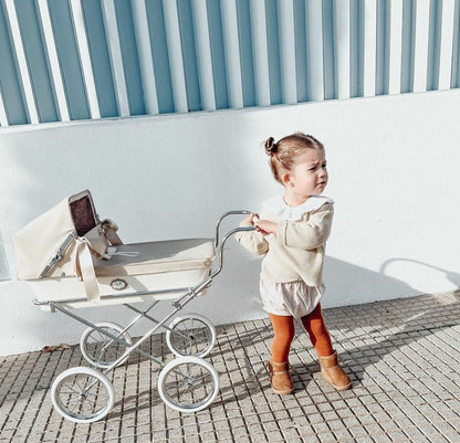 Bebelux Mini Sweet Beig Doll Pram For Younger Girls