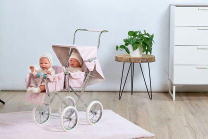 Pink Twin Big Sweet Pushchair by Bebelux