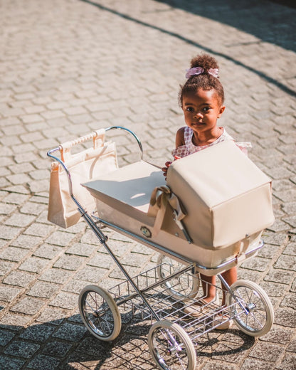 Bebelux Mini Sweet Beig Doll Pram For Younger Girls
